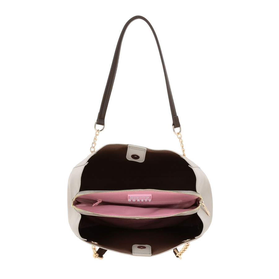 Bolsa Grande Gorétt Beige para Dama