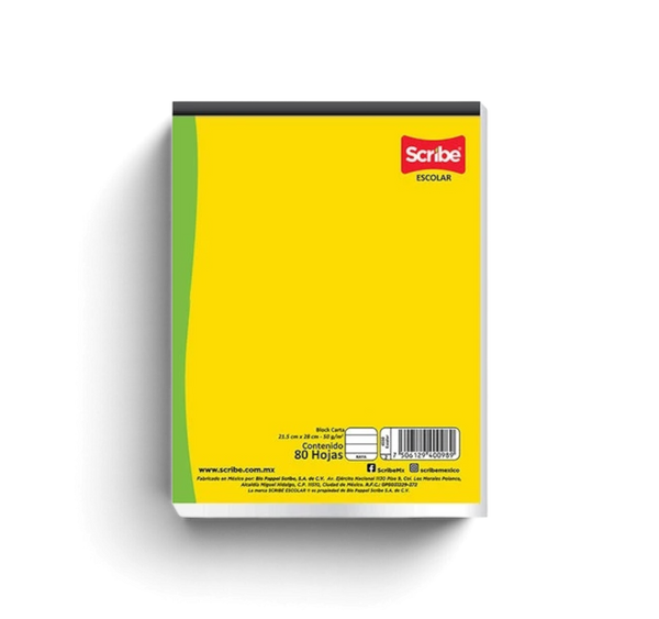 Block Carta Scribe Raya 80 Hojas