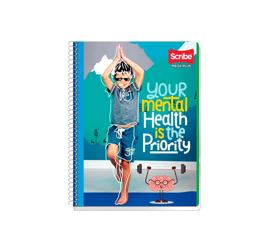 Cuaderno Profesional Scribe Pasta Semirrígida 100 Hojas Rayado - Diseño