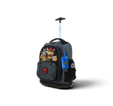 Mochila con Ruedas Mario Bros Gris