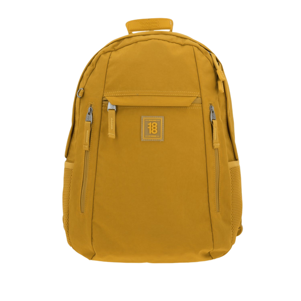 Mochila escolar juvenil 1818 color amarillo