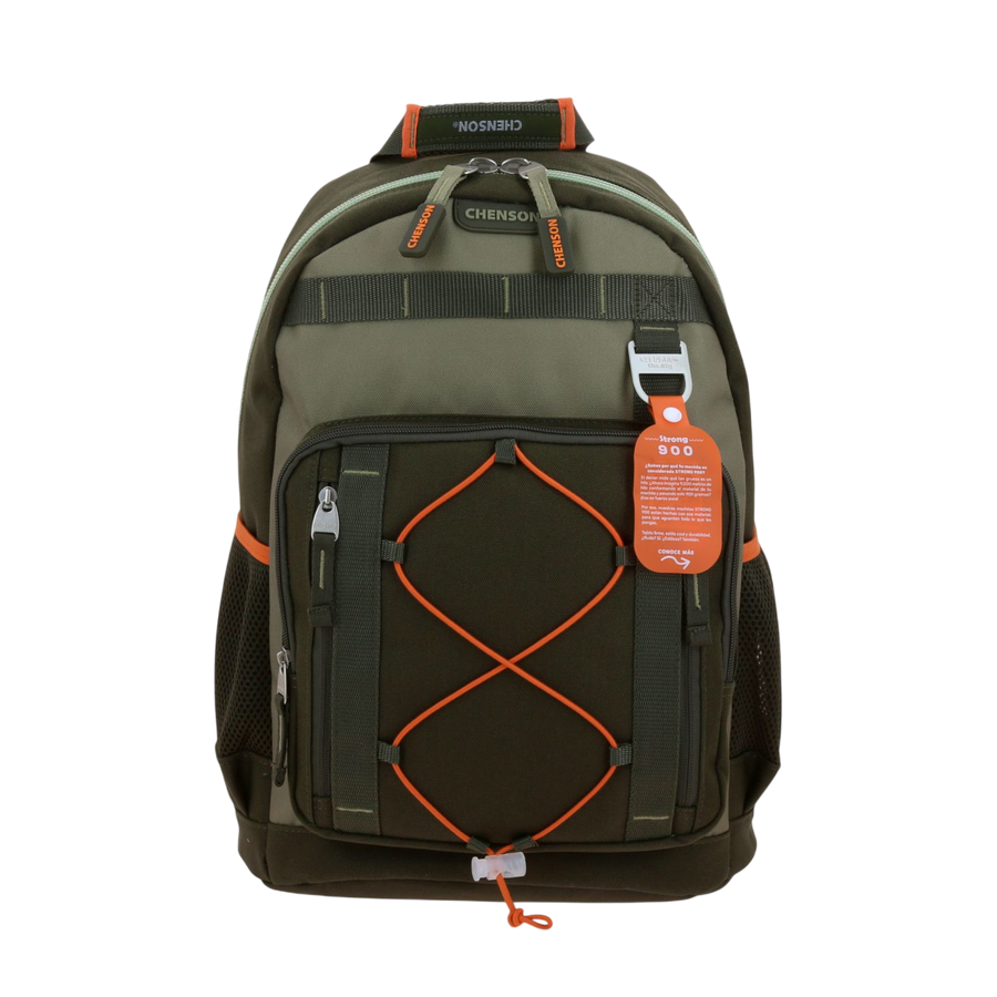 Mochila Chenson Original Verde Seco 31cm - Resistente y Práctica