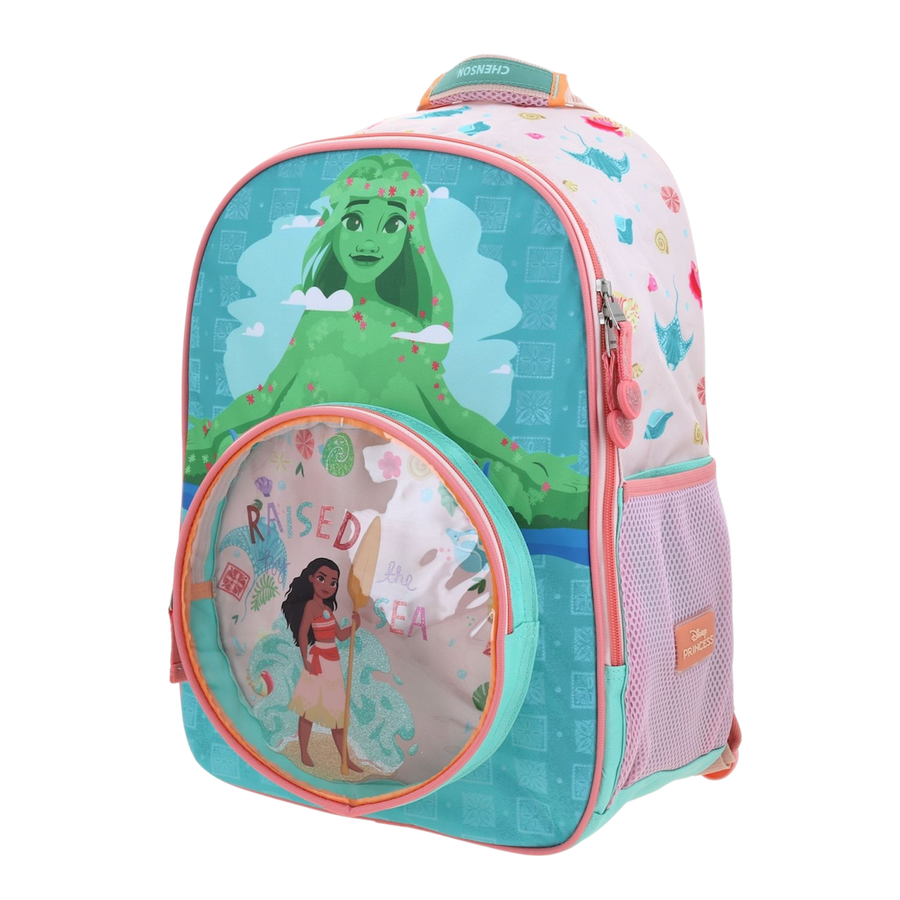 Mochila Escolar Princesas Turquesa - Infantil