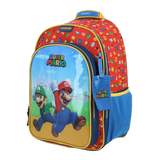 Mochila escolar para niño Mario Bros azul