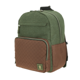 Mochila Escolar 1818 Verde Seco con Porta Laptop 15"