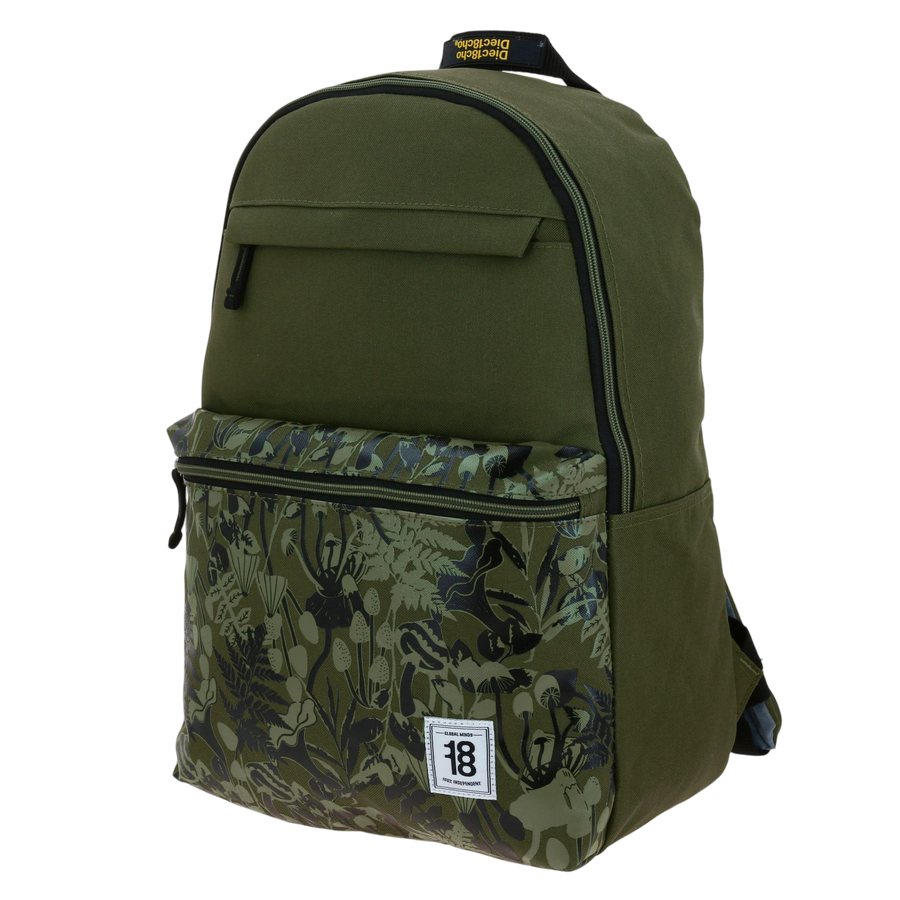 Mochila escolar juvenil 1818 verde seco