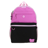 Mochila escolar para niña Happy Girl negra con bolsillos prácticos