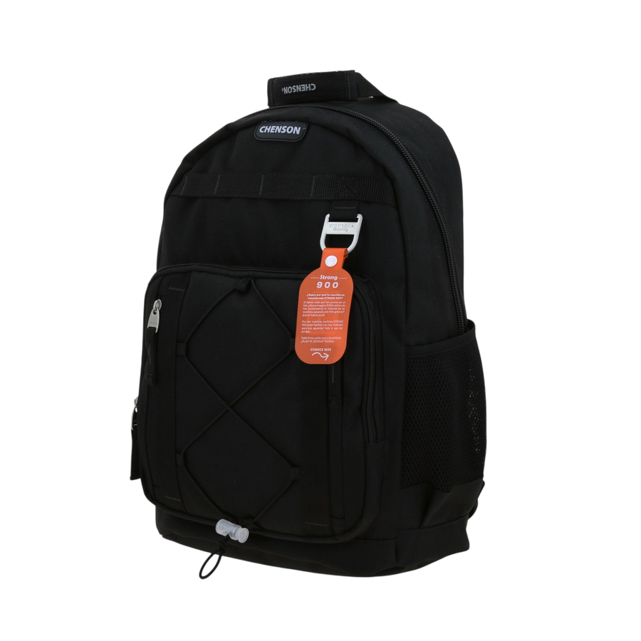 Mochila Chenson Original Negro 31x43cm - Escolar Resistente
