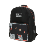 Mochila escolar para niño Mario Bros Negro Divertida y Segura