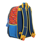 Mochila escolar para niño Mario Bros azul