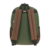 Mochila Escolar 1818 Verde Seco con Porta Laptop 15"