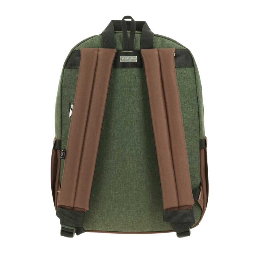 Mochila Escolar 1818 Verde Seco con Porta Laptop 15