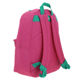 Mochila escolar juvenil fucsia 1818