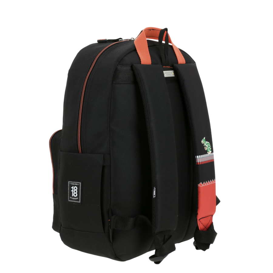 Mochila escolar para niño Mario Bros Negro Divertida y Segura