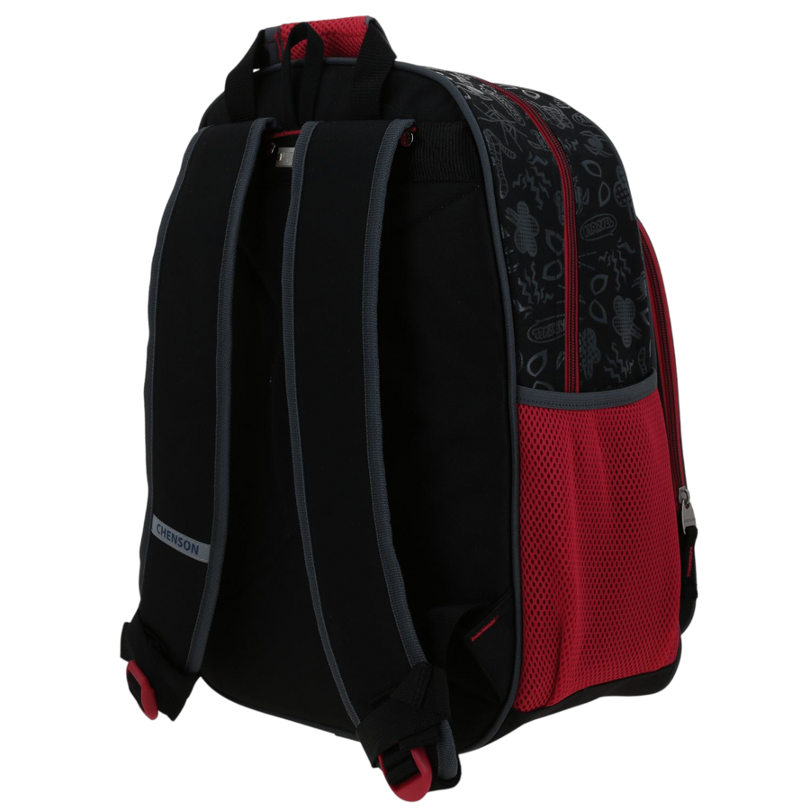 Mochila escolar para niño Miles Morales color negro duradera
