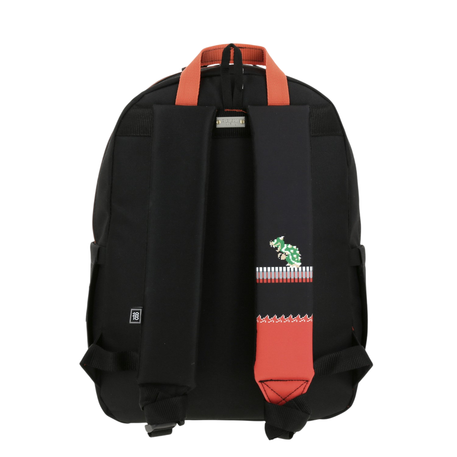 Mochila escolar para niño Mario Bros Negro Divertida y Segura