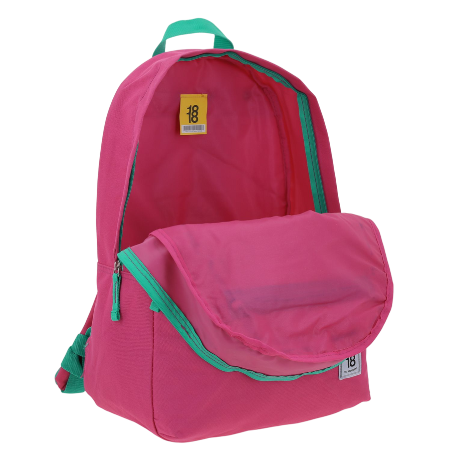Mochila escolar juvenil fucsia 1818
