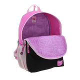 Mochila escolar para niña Happy Girl negra con bolsillos prácticos