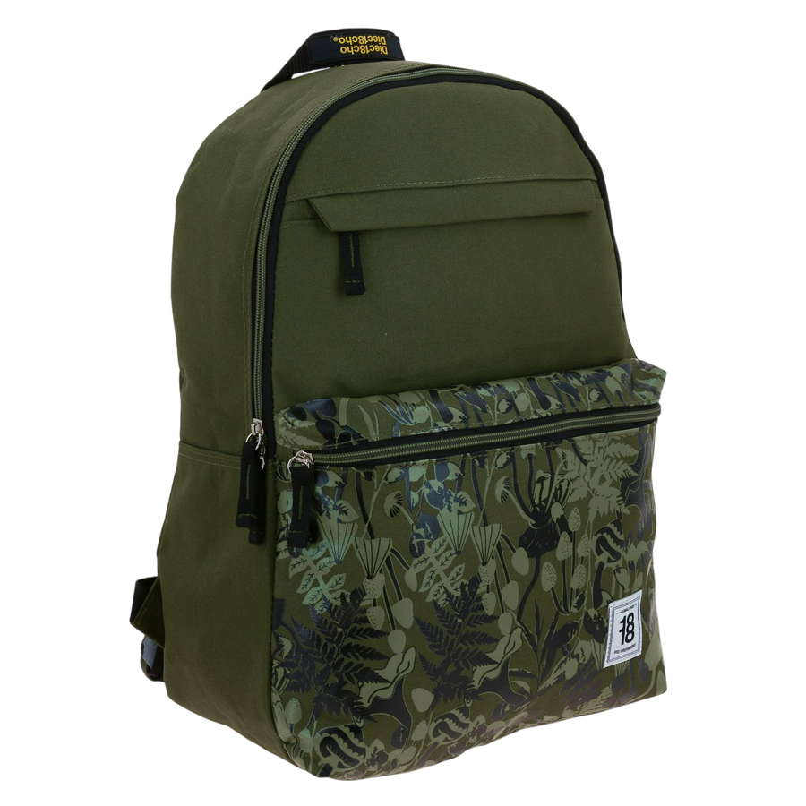 Mochila escolar juvenil 1818 verde seco
