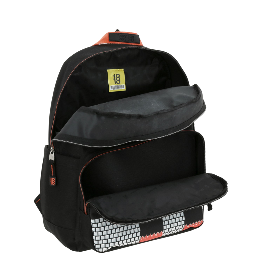 Mochila escolar para niño Mario Bros Negro Divertida y Segura