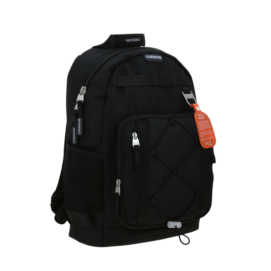 Mochila Chenson Original Negro 31x43cm - Escolar Resistente