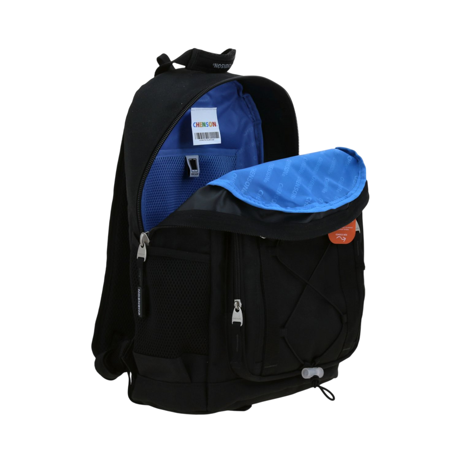 Mochila Chenson Original Negro 31x43cm - Escolar Resistente