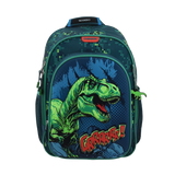 Mochila Dinosaurio Azul 31x43x18 Escolar Resistente