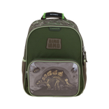 Mochila Dinosaurio Verde Seco 25x30x13 cm Escolar