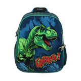 Mochila Dinosaurio Azul 25x30 cm Escolar Resistente