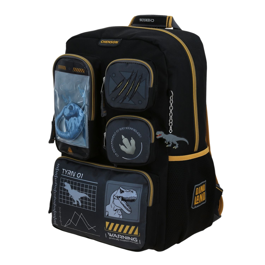 Mochila Dinosaurio 28x43 cm | Escolar Resistente