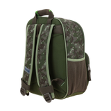 Mochila Dinosaurio Verde Seco 25x30x13 cm Escolar