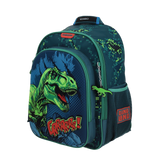 Mochila Dinosaurio Azul 31x43x18 Escolar Resistente