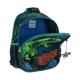 Mochila Dinosaurio Azul 25x30 cm Escolar Resistente