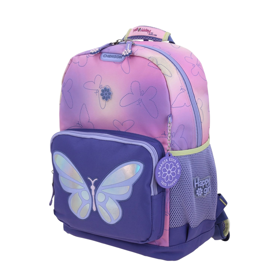 Mochila Escolar Happy Girl Uva Infantil Resistente