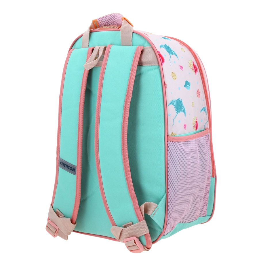 Mochila Escolar Princesas Turquesa - Infantil