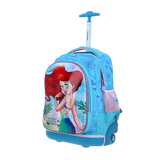 Mochila con Ruedas Princesas Azul - Escolar Infantil