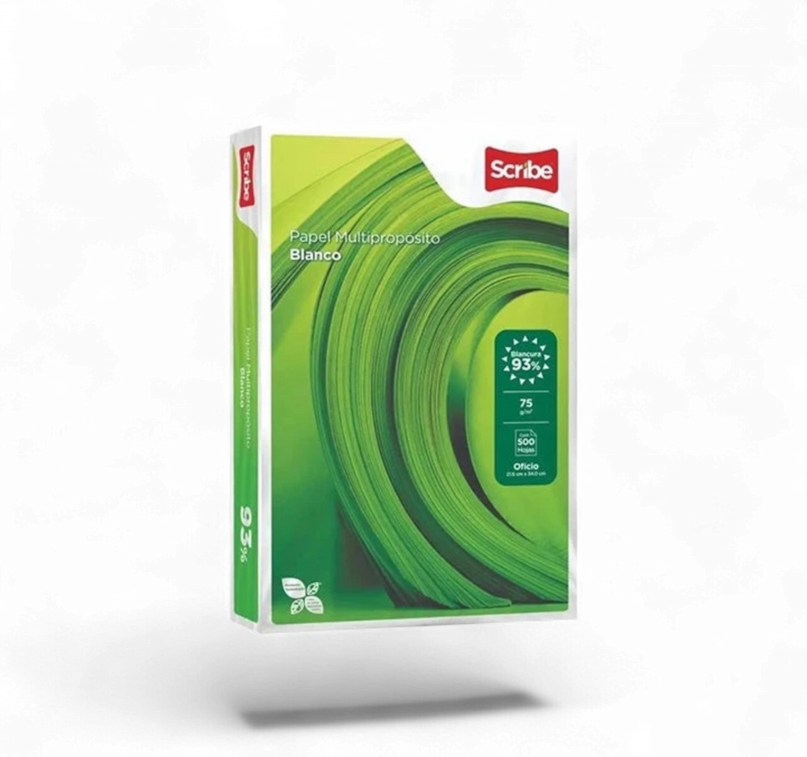 Papel Bond Scribe Ecologico Oficio 75 gr - 500 Hojas